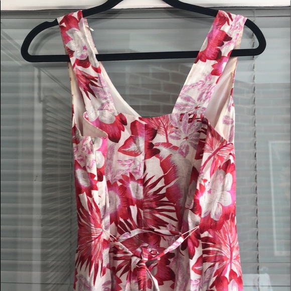 Lands End linen floral print dress 4 - Picture 2 of 7